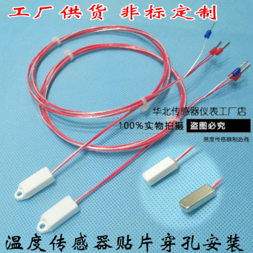 表面贴片式Pt1000热电阻温度探头PT100塑料贴片带孔传感器测温