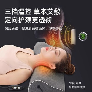 LANRUI颈椎枕头加热护颈椎艾草热敷助睡眠家用护颈椎枕可调节高度
