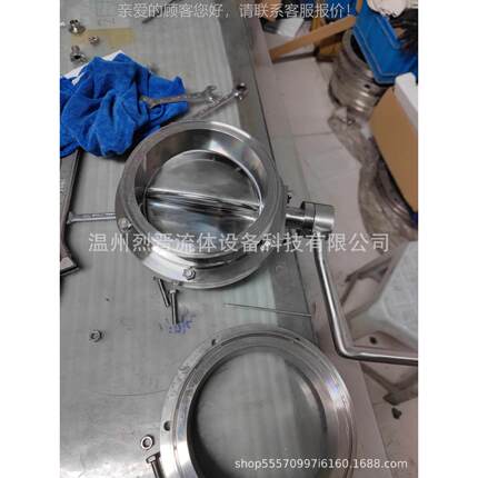 04锈钢手动粉分体六瓣星型3卸料阀360度旋转无品牌/快拆316快装料