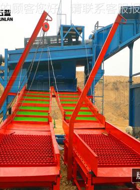 上海移动式金车 淘金设淘备 选淘矿选滚分YL-TJC-2筒式金车便捷矿