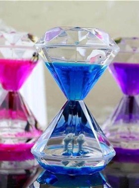 礼物沙漏水滴计时器水漏玩具礼品摆件漏斗创意倒流液体水油滴儿
