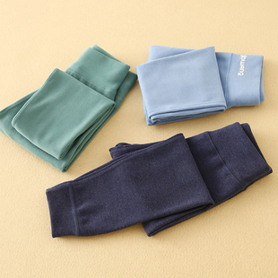 男孩秋冬薄款 棉毛裤 线裤 儿童保暖裤 绒裤 男童高腰护肚暖姜德绒秋裤