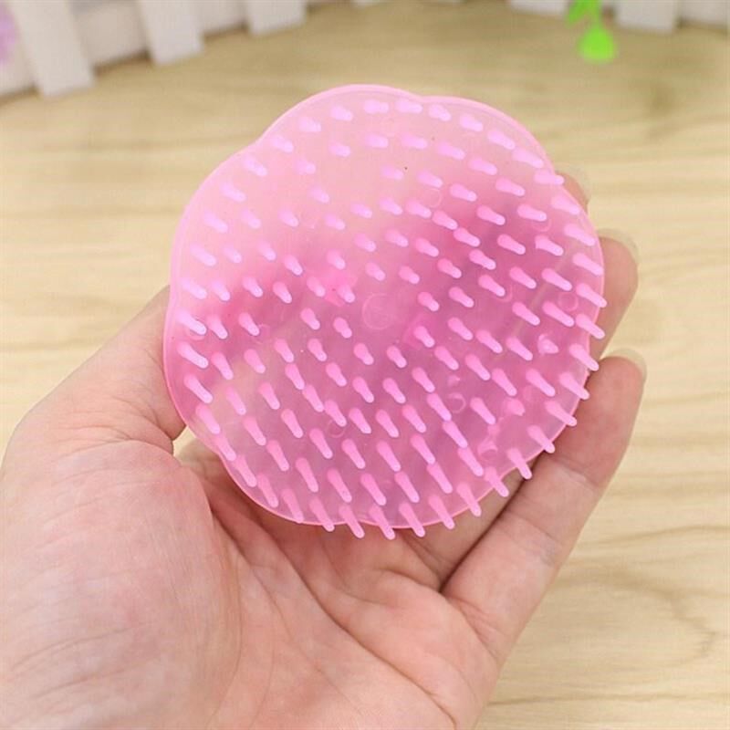 洗发刷老式转梳圆形头部按摩洗头梳子头皮按摩器刷塑料抓头挠