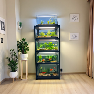 可定制鱼缸底架高承重多层鱼缸架子底座组缸水族馆置物架鱼缸底柜