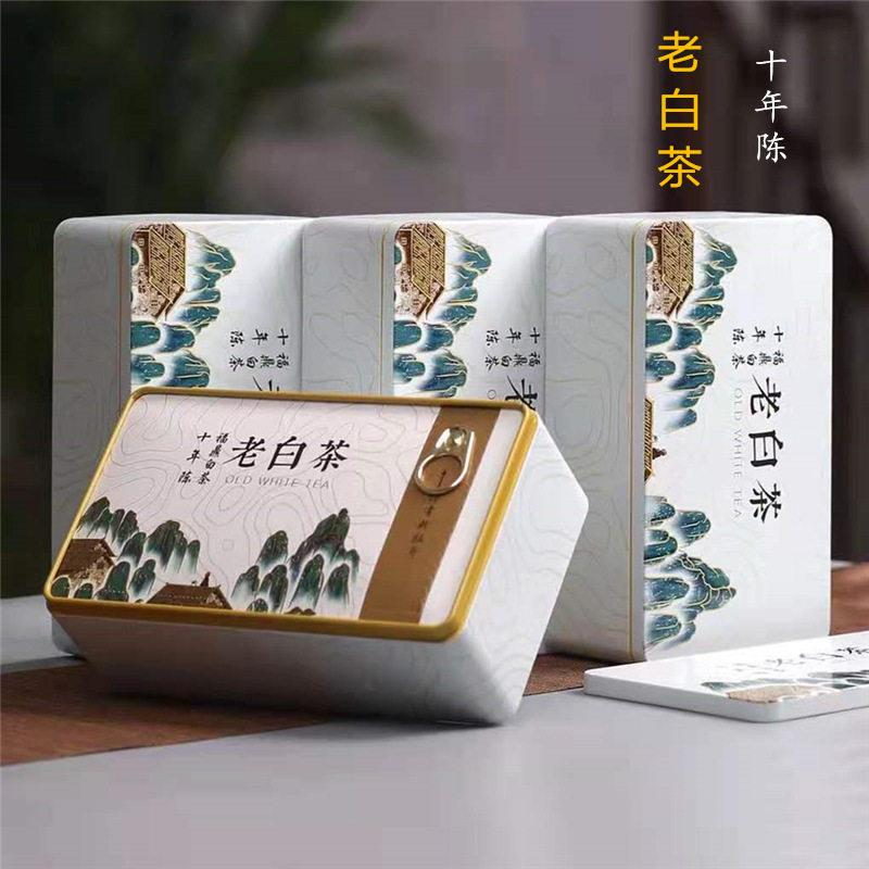 福鼎白茶礼盒装2012年十年陈老白茶寿眉陈年可泡可煮小片装500g