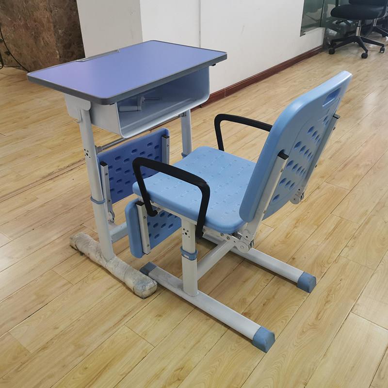 可升降学生午休课桌椅套装学校教室午睡学习桌椅组合可躺培训座椅