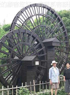 大型28236防腐木仿古园林建景观水车项目 景区村民俗文化工乡古艺