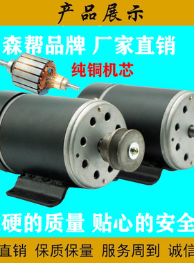 永磁直流48V2500转电机调速高速电机马达600W大功率可正反转电机