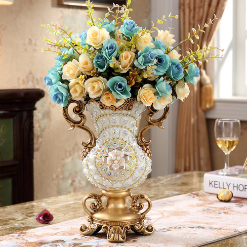 欧式花瓶花器摆件仿真花客厅茶几瓶摆件样品房软装饰电视柜玄关