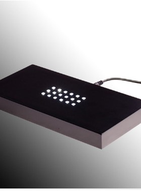 长方形塑料LED水晶内雕工艺品桌面发光灯座创意现代简约日常送礼