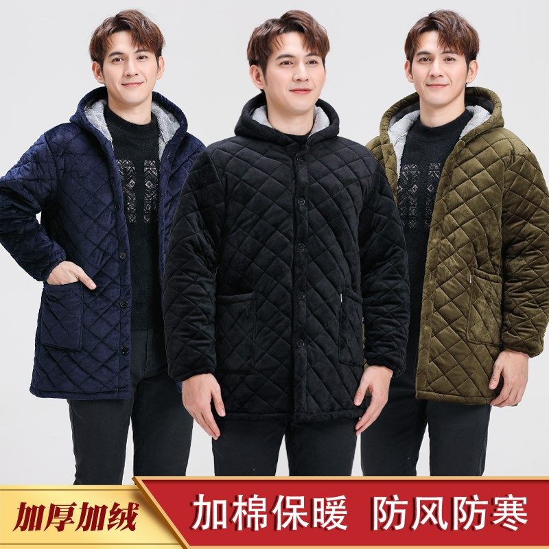 加厚加绒保暖罩衣男士大人工作服加棉围裙防风防寒棉衣外套,家庭/个人清洁工具,围裙,淘宝优惠券,粉丝福利购,淘宝优惠卷