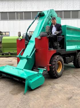 自式牛场四PEJ驱清粪轮车小型便三铲粪车畜禽走粪粪污自动铲粪车