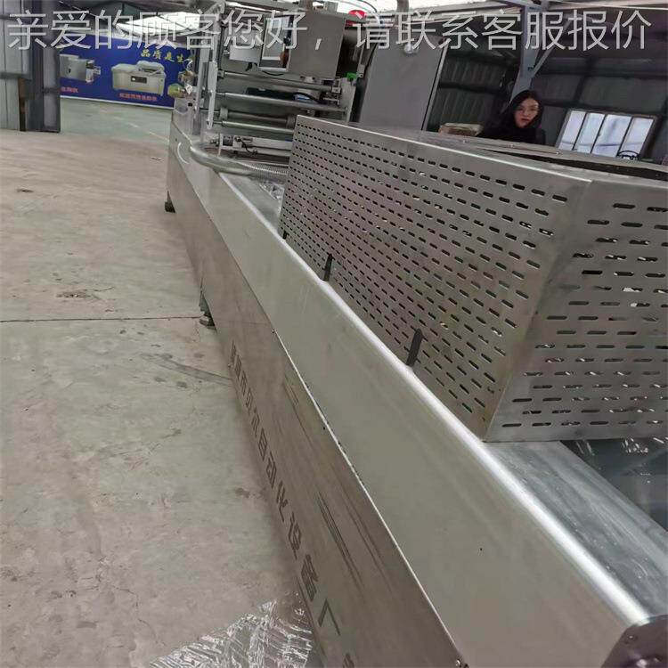 卤蛋鹌鹑蛋水滴形拉632伸膜真包装空机牛肉全饼拉自动连续伸膜包