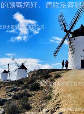 庄园向日葵花海风车景婚57541观 纱唯美取景地酒庄园店照引流装饰