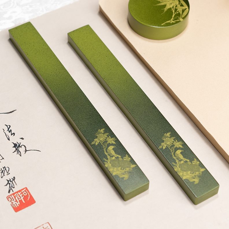 湖颖 实心书压镇纸镇纸摆件尺压镇尺纸颜值书法黄铜礼品神器文房