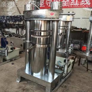 LQY椰蓉核油压型榨油机带壳桃坚果榨 全自动液压香油机中型大立式