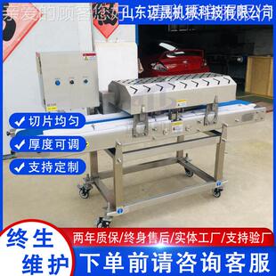 全自动鱿鱼切片机 杏菇机鸡胸肉鸭胸肉开片 NTI鲍双压式水切片平