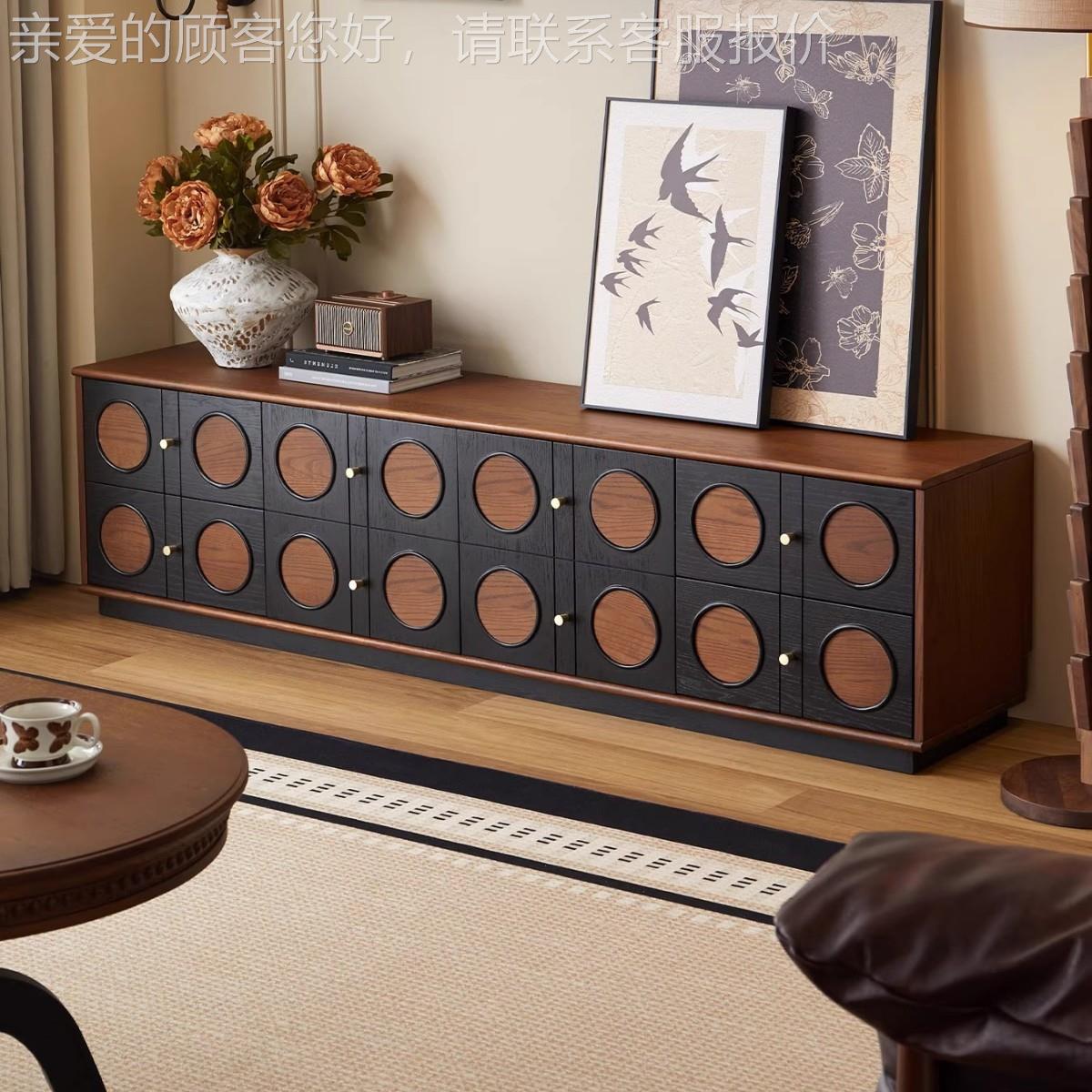 DSG-103法式落古中古风电视柜地客厅家用纳收储物柜一体电视机柜