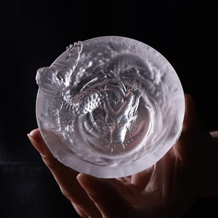 个人专用高档茶盏品茗杯主人杯子 喝茶玻璃小茶杯家用功夫茶具套装