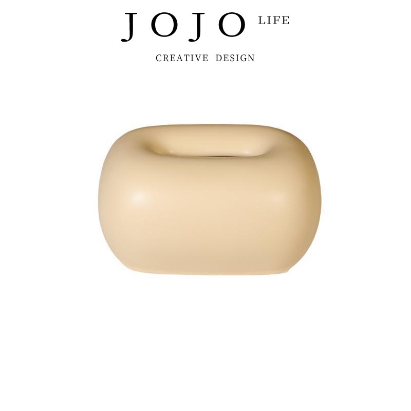 JOJOS L. PD.Magpie.纸巾盒现代陶瓷奶油风纸巾盒摆件  鹊印