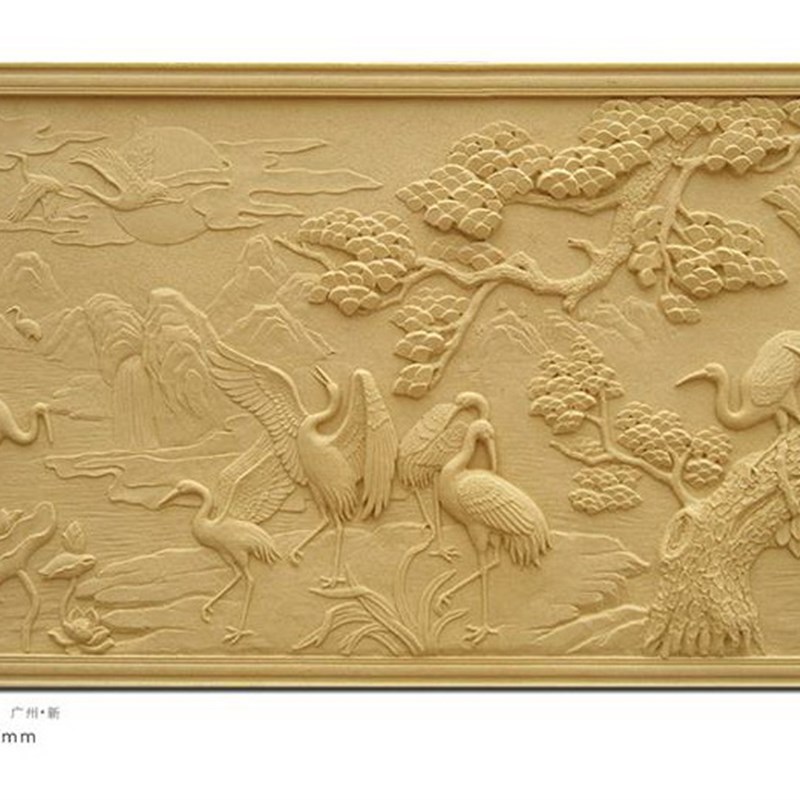 定制 浮雕墙背景人造沙雕酒店仿铜玻璃钢沙岩雕塑砂岩雕刻壁画