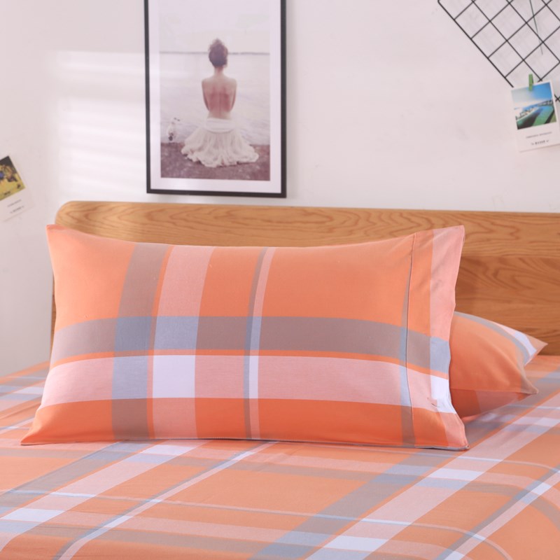 纯棉老粗布枕套精梳棉全棉信封式成人单人学生一对装枕头套枕芯套