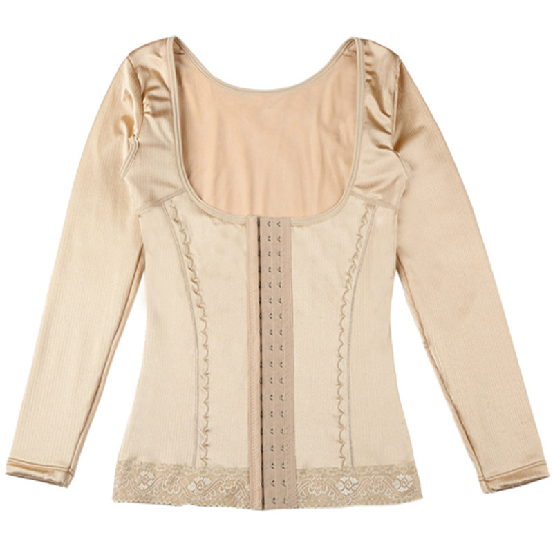 秋冬款塑身保暖上衣背心产后收腹紧身托胸加绒加厚美体女士加强版