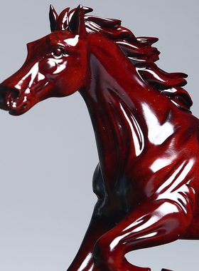 血檀一马当先摆件实木马属相桌面家居饰品木雕工艺品送礼收藏中式