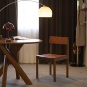 美之趣北欧实木餐椅家用中古简约靠背椅子日式 书桌凳子餐厅餐桌椅