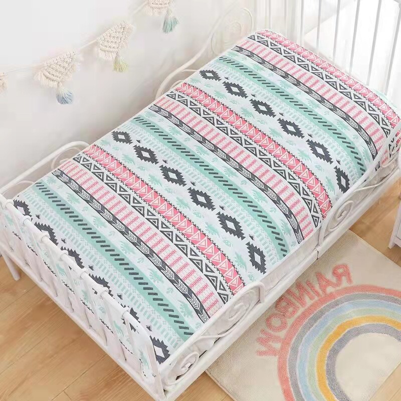 儿童纱布软凉席纯棉学生单人床单幼儿园宝宝婴儿空调席子吸汗透气