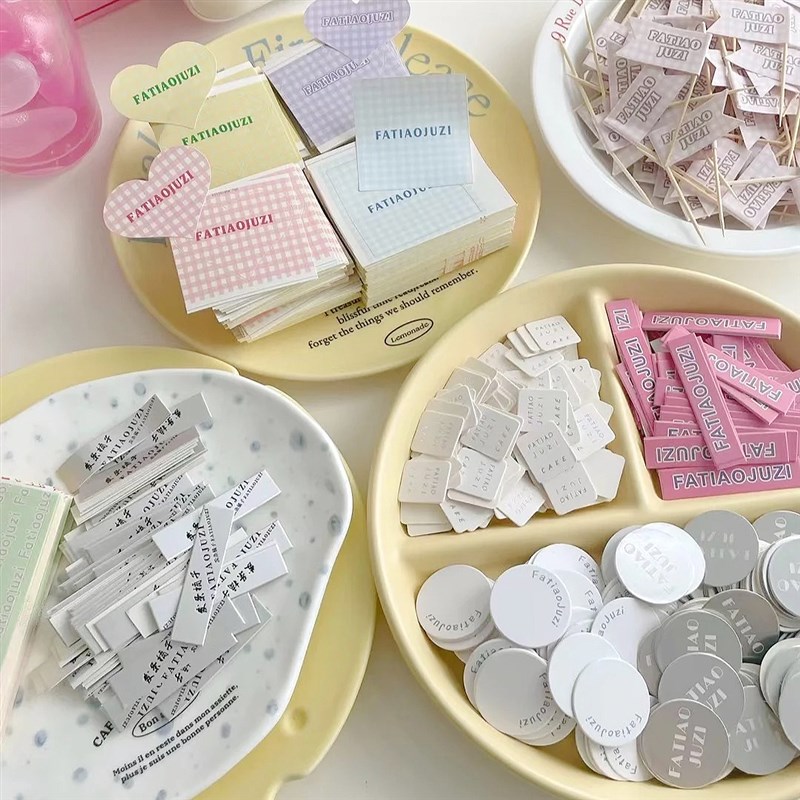 网红蛋糕logo插牌定制烘焙店创意装饰小标签纸杯卡片设计插卡定做