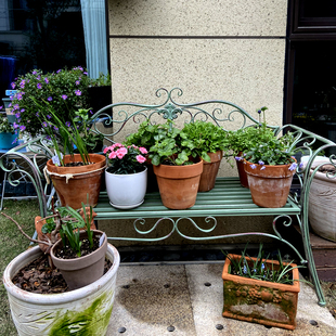 室内外园林公园椅子铁艺条椅防潮防锈靠背长椅换鞋凳子户外休闲椅