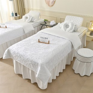 通用轻奢高级感床罩 美容床罩四件套美容院床罩四季