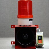 一健声光报警器应急逃生警铃联动工业厂房验厂手动火灾声光警报器