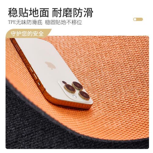 入户门地垫c门口脚垫纯色耐脏防滑进门门垫灰色可裁剪加厚玄关地
