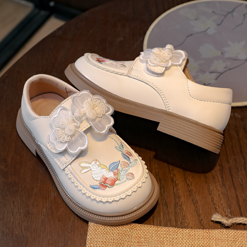 女童小皮鞋2024新款软底公主鞋绣花古装中国风配马面裙儿童汉服鞋,童鞋/婴儿鞋/亲子鞋,儿童汉服鞋,淘宝优惠券,粉丝福利购,淘宝优惠卷