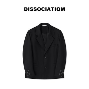 DA解离 敲黑板!精纺美利奴羊毛经典平驳领休闲西装 2265331245