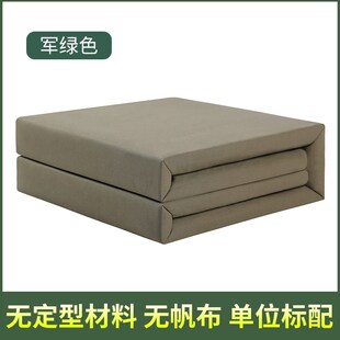 橄榄绿模型被内务被可盖豆腐块被子无帆J布手工定型被三折军训正