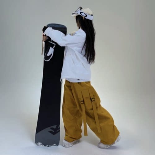 Arckrokdy男女同款飘带滑雪裤