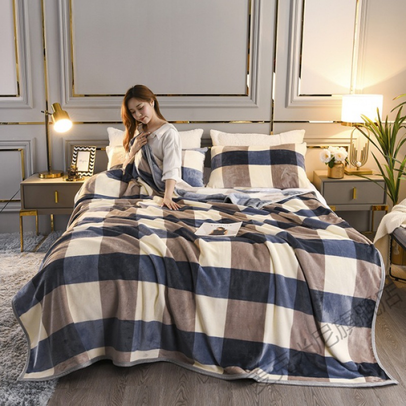 礼品毛毯开业礼品礼盒装毛毯珊瑚绒加厚毯子活动促销法兰绒毯定制