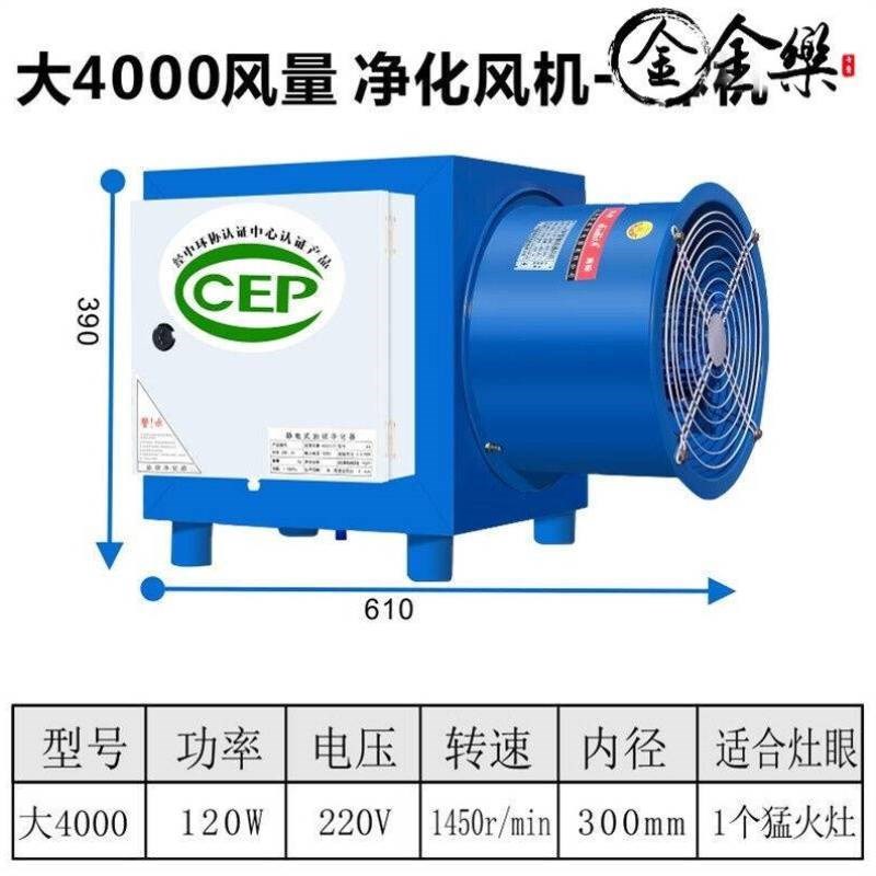 抽油烟净化器净化一体机带高速风机厨房餐厅烧烤饭店商用酒店分离