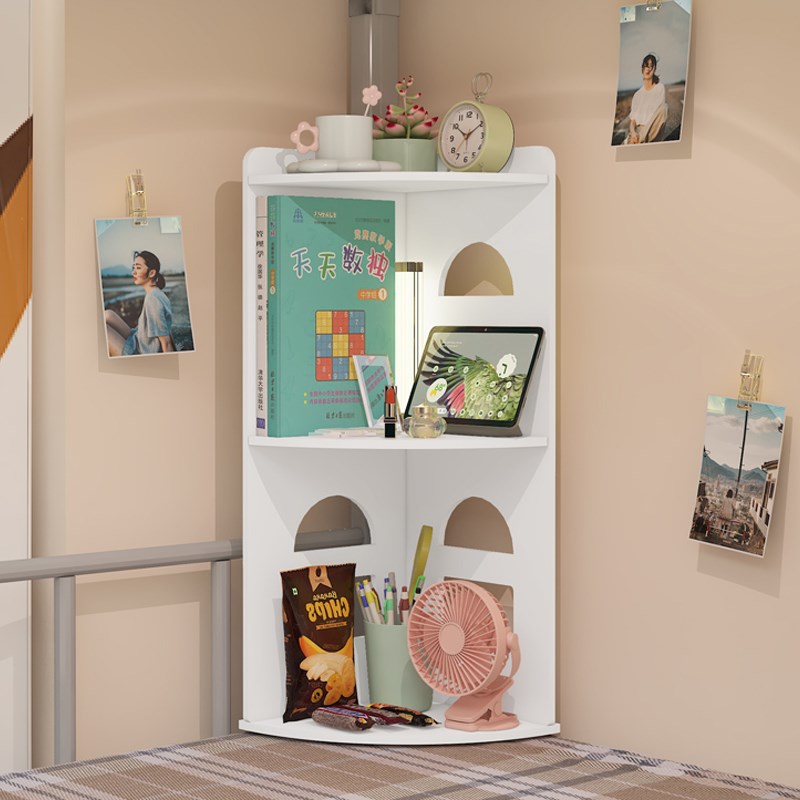 桌面转角置物架收纳架简办公室女生工位桌上墙角宿舍床头整理神器