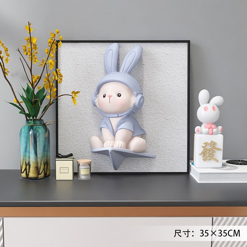 客厅喜庆装饰g画沙发背景墙壁画玄关卧室儿童房动物3d立体浮雕挂图片