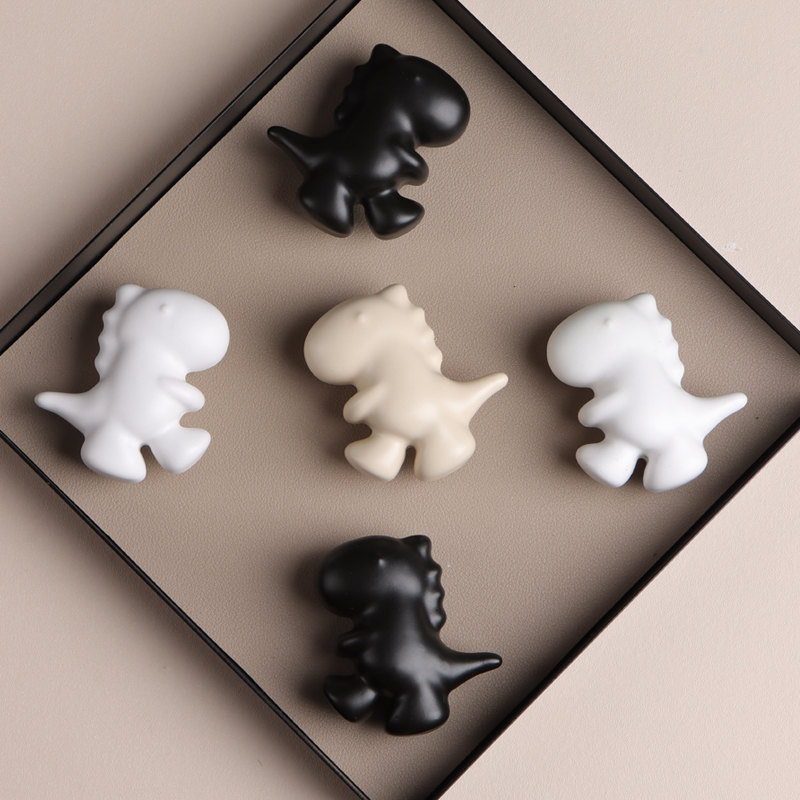 卡通可爱男孩专用拉手儿童房定制衣柜门书柜子抽屉灰色黑色小把手