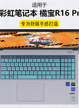 迷它适用七彩虹于MEOW橘宝R16 Pro键盘膜锐龙R9游戏笔记本键盘保护膜电脑按键套防尘罩防水垫16英寸屏幕贴膜
