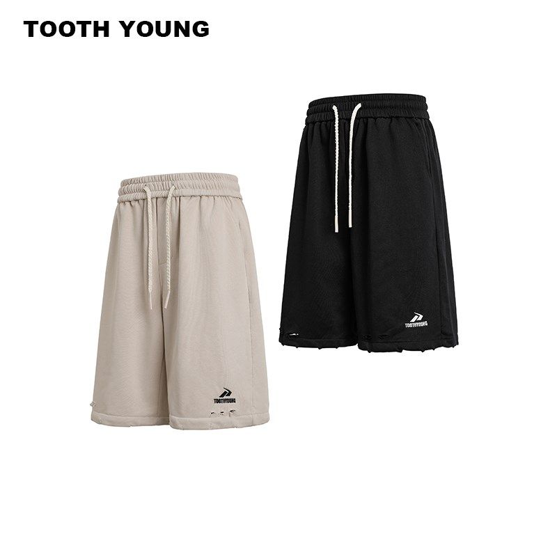 郑一爱穿搭【遛弯短裤】夏季透气宽松男生休闲百搭破洞五分裤,男装,短裤,淘宝优惠券,粉丝福利购,淘宝优惠卷