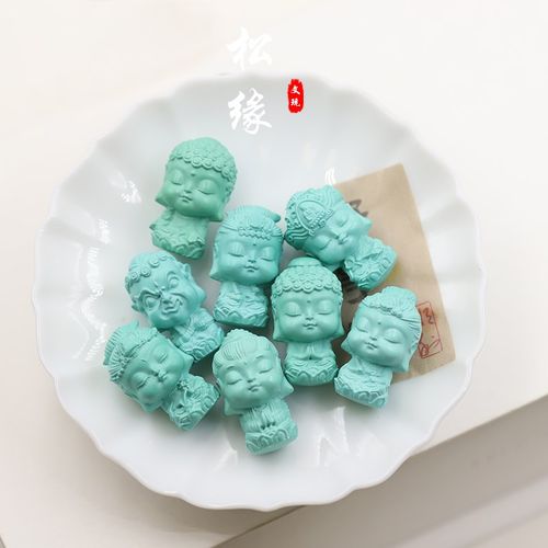 优化绿松石本命佛小吊坠十二生肖八大守护神文玩手串配饰普贤菩萨