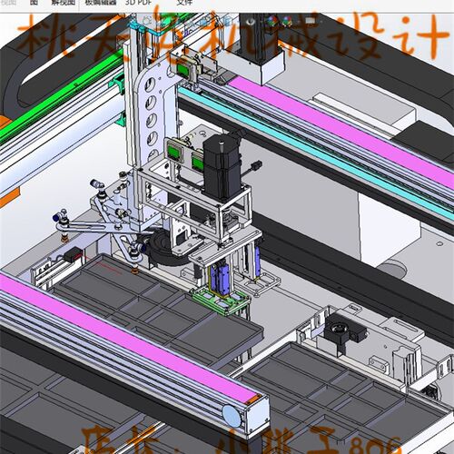 多功能上下料机 3D图 机械设计自动化3D模型参考资料素材