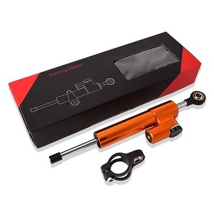 摩托车街车钛尺方向转向阻尼缓冲器改装 稳定车把防甩头摇摆平衡杆