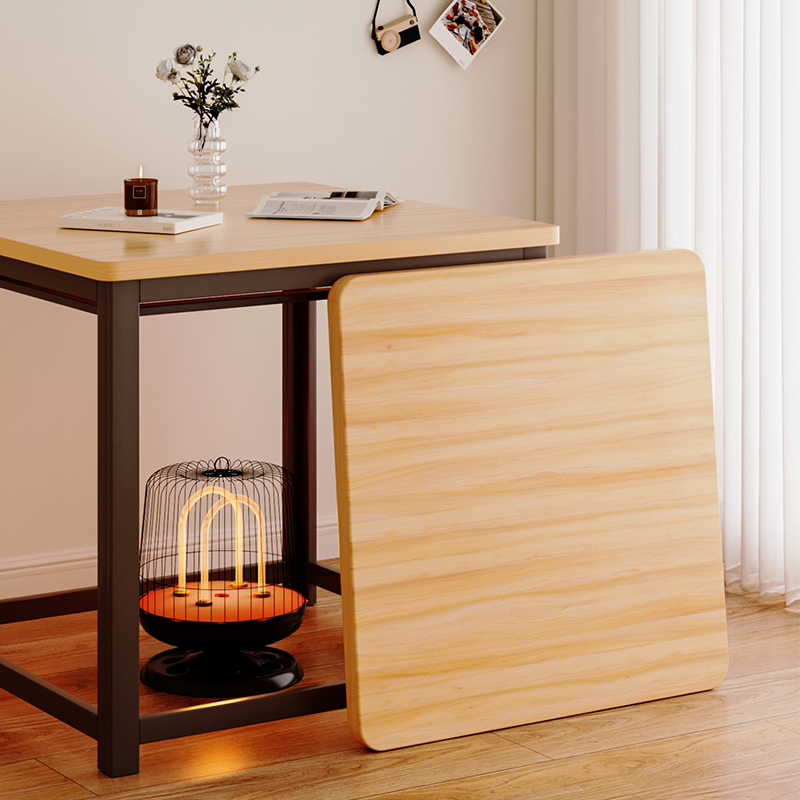 烤火桌面板餐桌面板小桌板正方形台面板麻将桌盖板木板桌面长方形